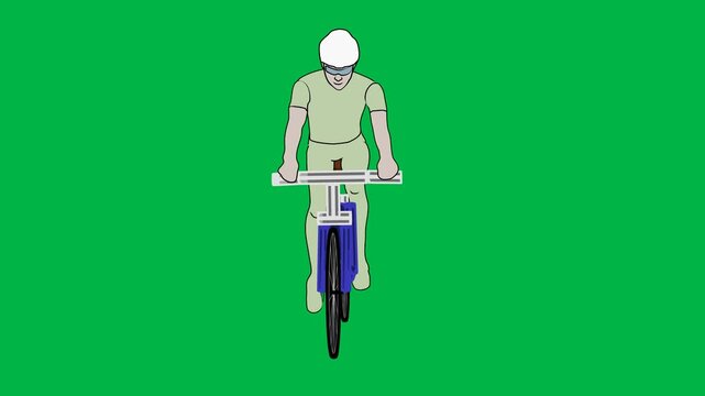 Man in hat and coat standing calmly with hands in pockets on green screen chromakey background. Great for 2d animated cartoon animation detective, casual, or waiting poses.
