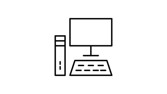  Computer desktop icon featuring a keyboard and mouse on a clean background.