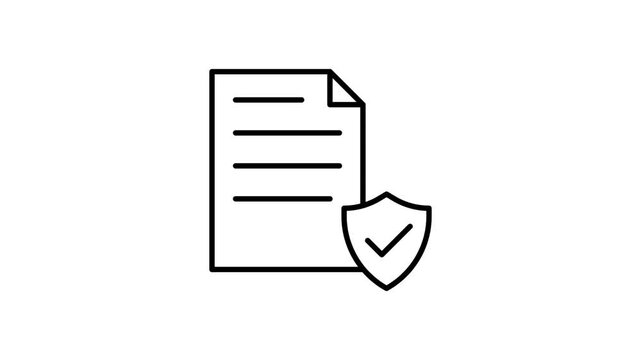 File icon featuring a shield and check mark, symbolizing security and verified content.