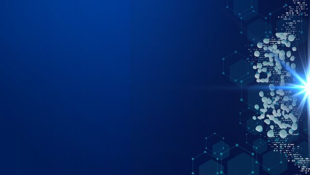 Abstract digital technology background with Microelectronics Circuits Board Background.