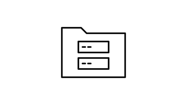 File folder icon featuring two differently colored folders stacked together.