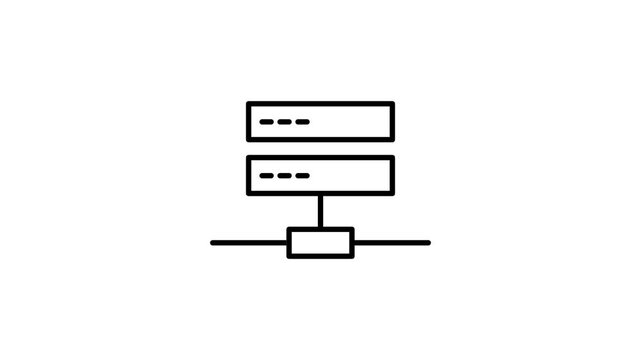 A server displaying two rows of data, showcasing organized information for analysis or processing.
