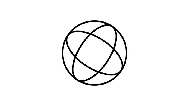 A green globe centered on a black background, symbolizing Earth against a dark, contrasting backdrop.