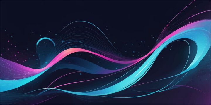 Abstract blue light wave pattern vector illustration background designAbstract blue light wave pattern vector illustration background design