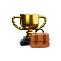 Trophy 3d render icons