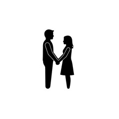 Symbolic Heart Gift Box with Bow Illustration