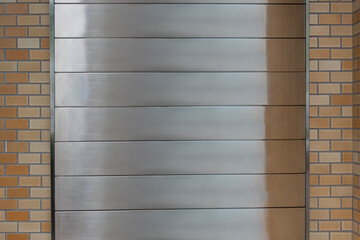 金属パネルのビル案内用背景素材