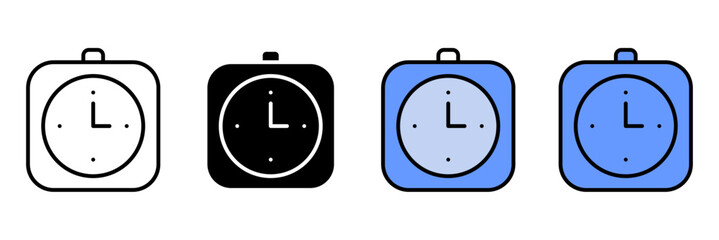 Planning Schedule Icon Set Multiple Style Collection. Calendar, Clock, Notebook, Checklist, Meeting, Reminder, Task List, Planner, Deadline, Appointment, Goal, Event, Priority, Progress, Strategy, Age