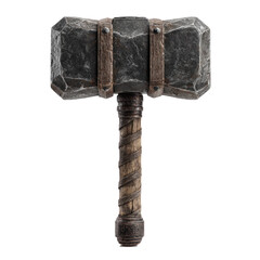 War hammer with square head and reinforced handle