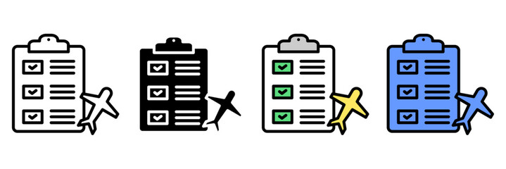Planning Schedule Icon Set Multiple Style Collection. Calendar, Clock, Notebook, Checklist, Meeting, Reminder, Task List, Planner, Deadline, Appointment, Goal, Event, Priority, Progress, Strategy, Age