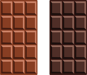 Delicious chocolate bar with rich cocoa texture