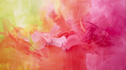 Colorful splash and burst of paint forming bold red green pink yellow orange modern wallpaper background art aesthetic 4k image