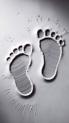 foot print design illustration premium quality