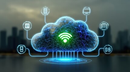 Cloud computing revolution how iot transforms urban connectivity in smart cities digital infrastructure futuristic viewpoint technology