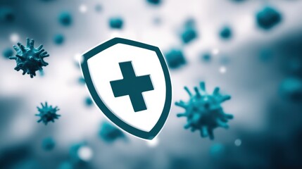 Protective health measures against viruses in healthcare settings infographic digital graphic medical environment abstract viewpoint health awareness