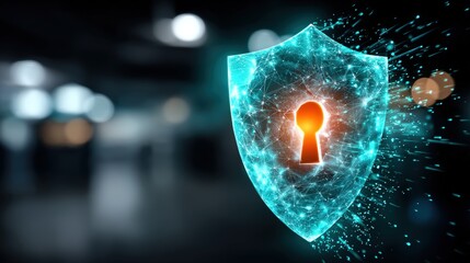 Protecting digital assets cybersecurity innovations in technology digital world infographic virtual space conceptual overview