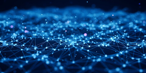 Blue technology network digital background