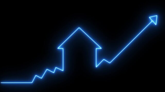 Glowing Neon Home icon house sign neon lights animation. Neon line home icon. House icon neon glowing light on bacckground..Glowing Neon Home icon house sign neon lights animation. Neon line home icon