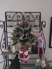 christmas decoration on the table