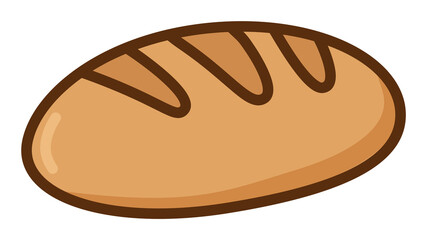 Cute Cartoon Loaf of Bread Sticker