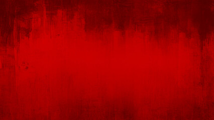 Obraz premium Red grunge wall texture. Red and black horror background. Vector illustration.