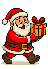 santa claus with gifts