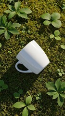 Laptop Mockup 3/4 Angle In A Minimalist Hallway Office Background