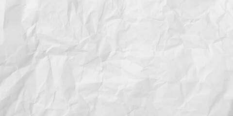 Naklejka premium Crumpled torn craft paper blank texture copy space horizontal long background.