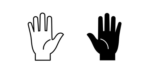 Fototapeta premium Two hands in different colors