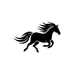 Dynamic Horse Mascot Symbolizing Business Speed Growth and Forward Vision On white Background Vector illustration