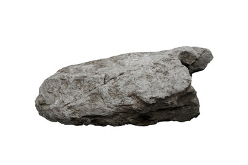 Rock isolated transparency background.