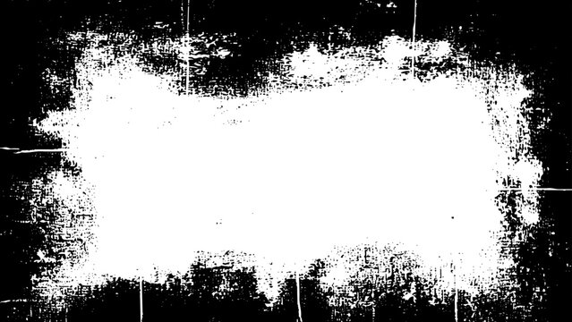 Black boarder. Abstract grunge background with worn brush texture, black frame texture