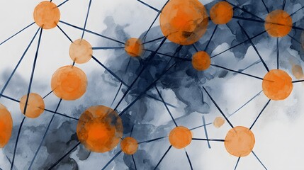 Futuristic digital network illustration showcasing innovative data flow and modern interconnected design