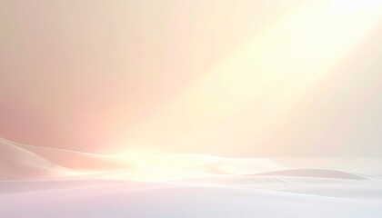 Minimalist empty white room interior featuring a blank wall and large window in a modern 3d render architecture design for a gallery or apartment exhibition space