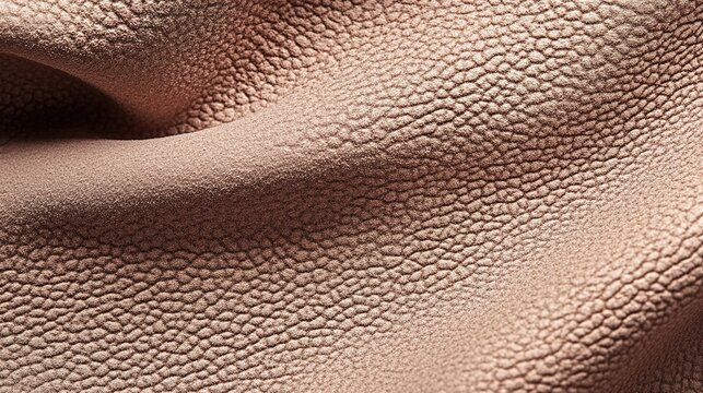nubuck. Extreme close-up of nubuck leather texture showing fibrous structure under natural window light. lifestyle magazines.