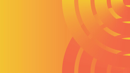vector design of an orange abstract gradient background with minimalist line decoration