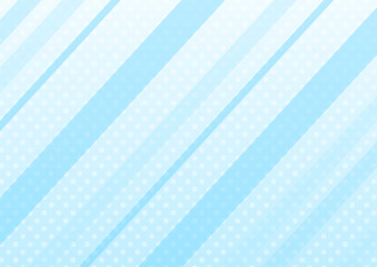 背景　ドットのパターンと斜め線　グラデーション　青