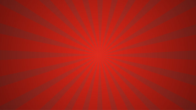 Vibrant redand white radial sunburst pattern with central focal point
