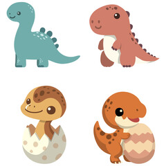 Cute Dinosaur Illustration.