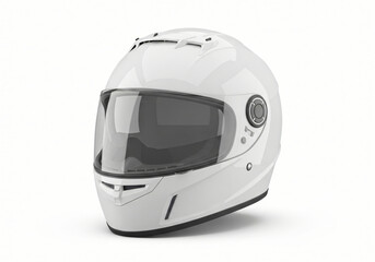 Fototapeta premium blank Motorcycle Helmet Mockup Isolated on White on white background