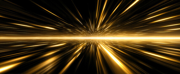 Golden light line background 