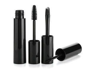 Beauty product components mascara tube, applicators, and brush