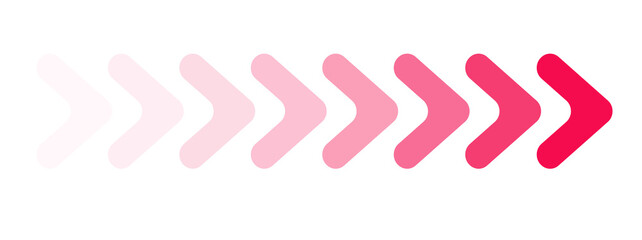 Pink color background icon sign arrow