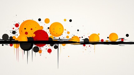 Vibrant colorful abstract art digital creation visual design indoor environment close-up view contemporary concept