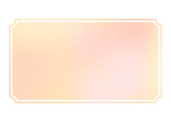 黄色とオレンジ色のグラデーションのフレーム 枠のイラスト 背景 壁紙素材