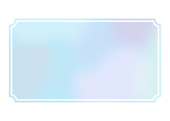 ブルーのグラデーションのフレーム 枠のイラスト 背景 壁紙素材