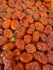 Plum tomato tarte tatin with rosemary