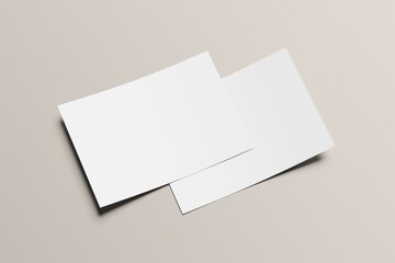 Blank A4 Landscape Flyer