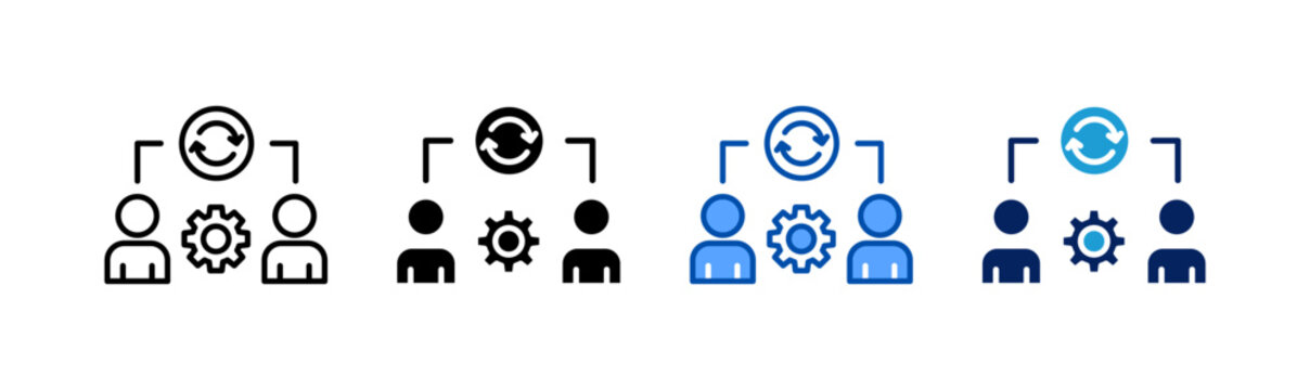 Change Management icon set multiple style collection