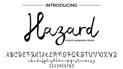 Hazard - Elegant Script Font for Smooth Handwritten Design and Creative Typography